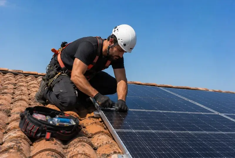 Maintenance et monitoring de panneaux solaires à Bas-Mauco