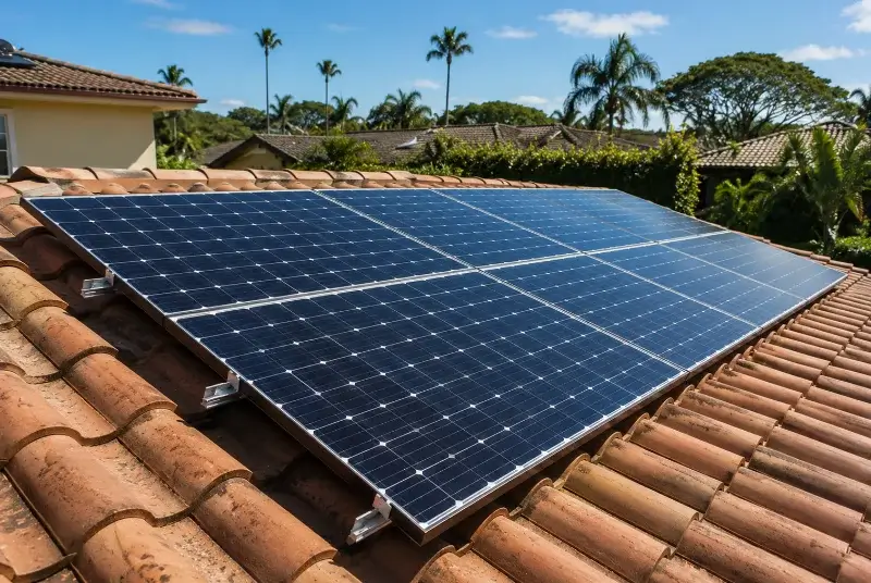 Installation de panneaux solaires à Bas-Mauco